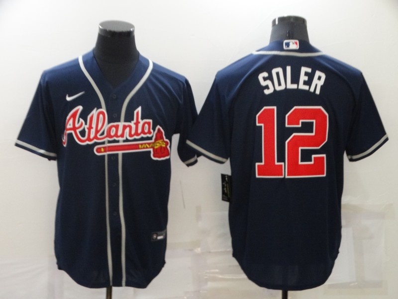 2021 Men Atlanta Braves #12 Soler blue Nike MLB Jersey